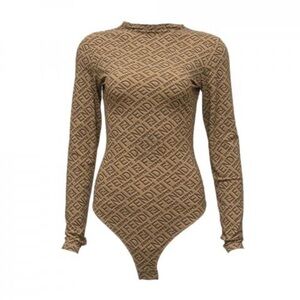 Fendi x SKIMS Mock Neck Long Sleeve Bodysuit California